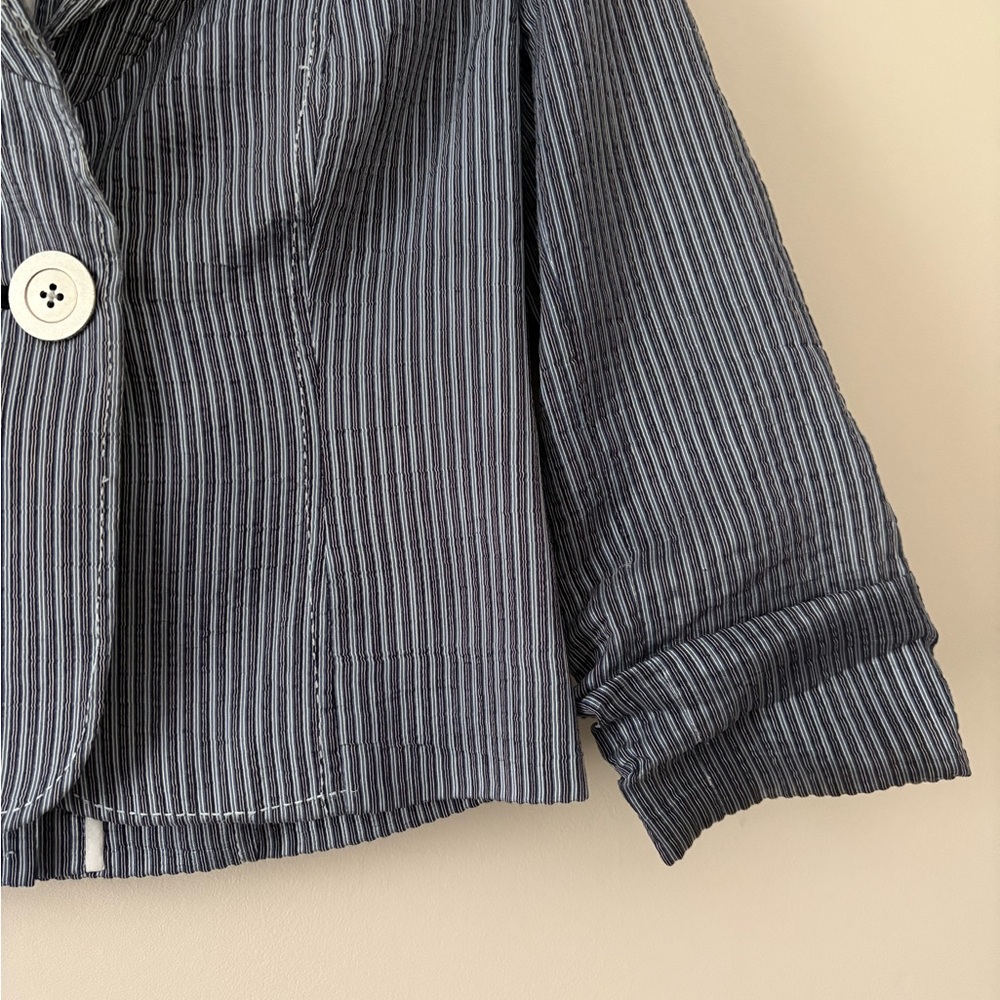 Hilton Hollis Pinstripe Blazer blue Size 8 - Picture 5 of 13